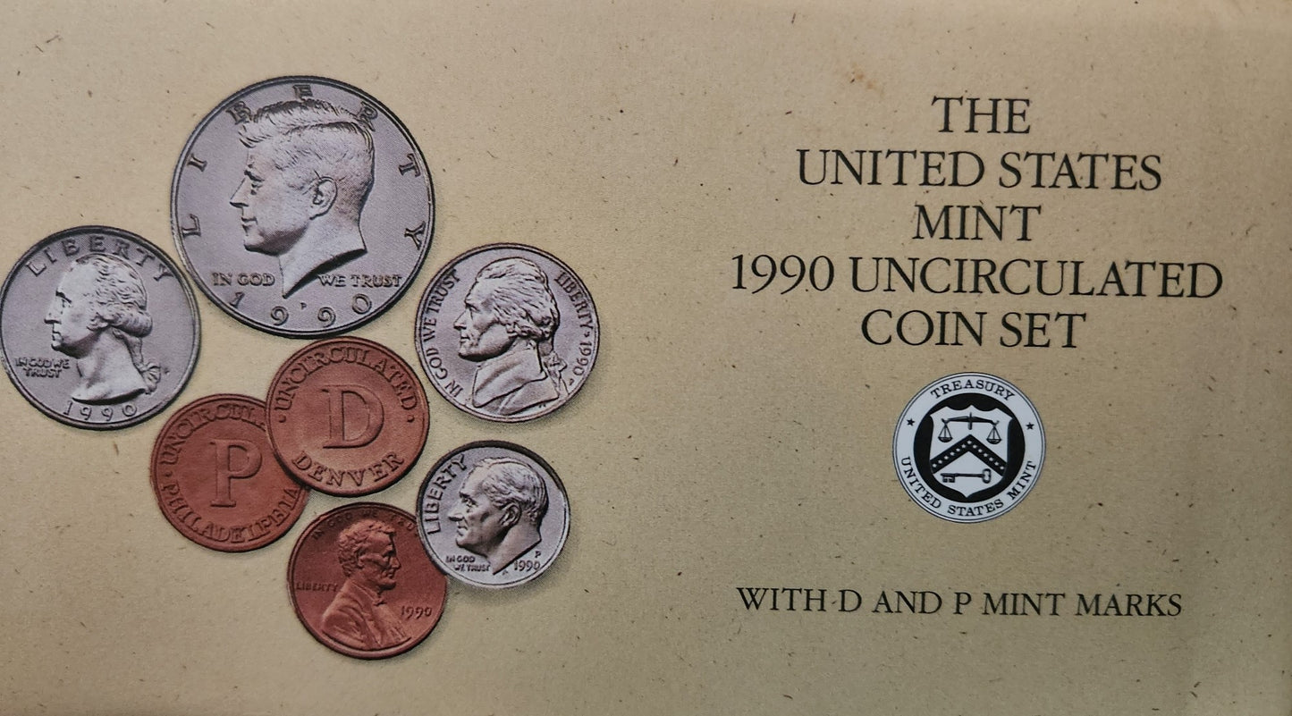 1990 United States Proof Set - With D and P Mint Marks