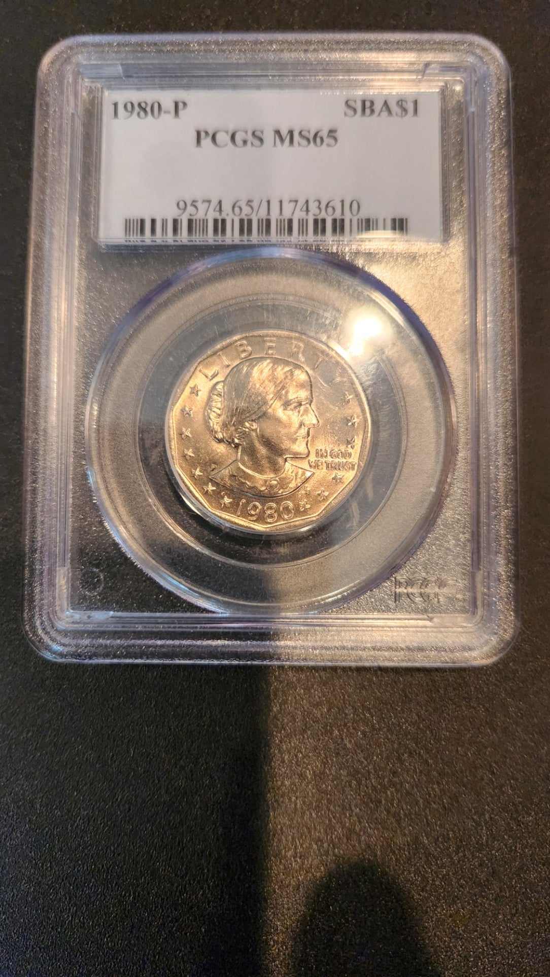 1980-P Susan B Anthony One Dollar - PCGS MS65
