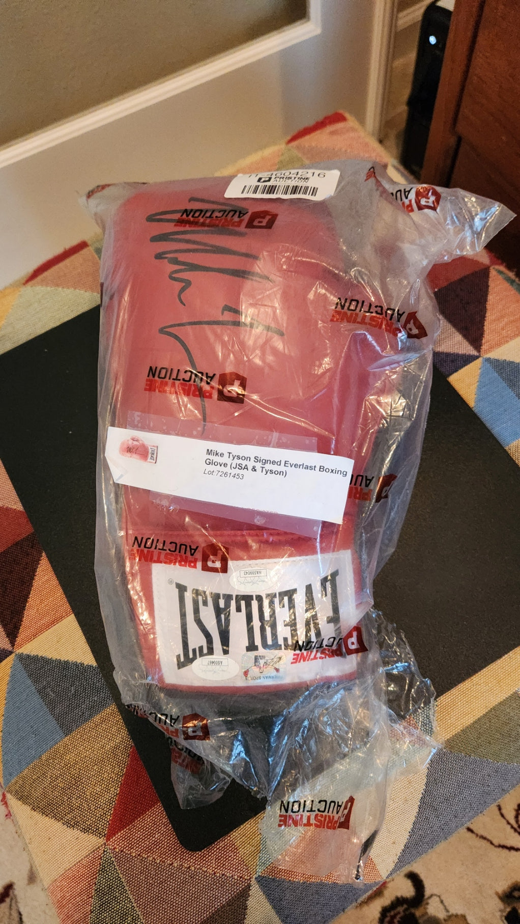 Mike Tyson Signed Everlast Boxing Glove