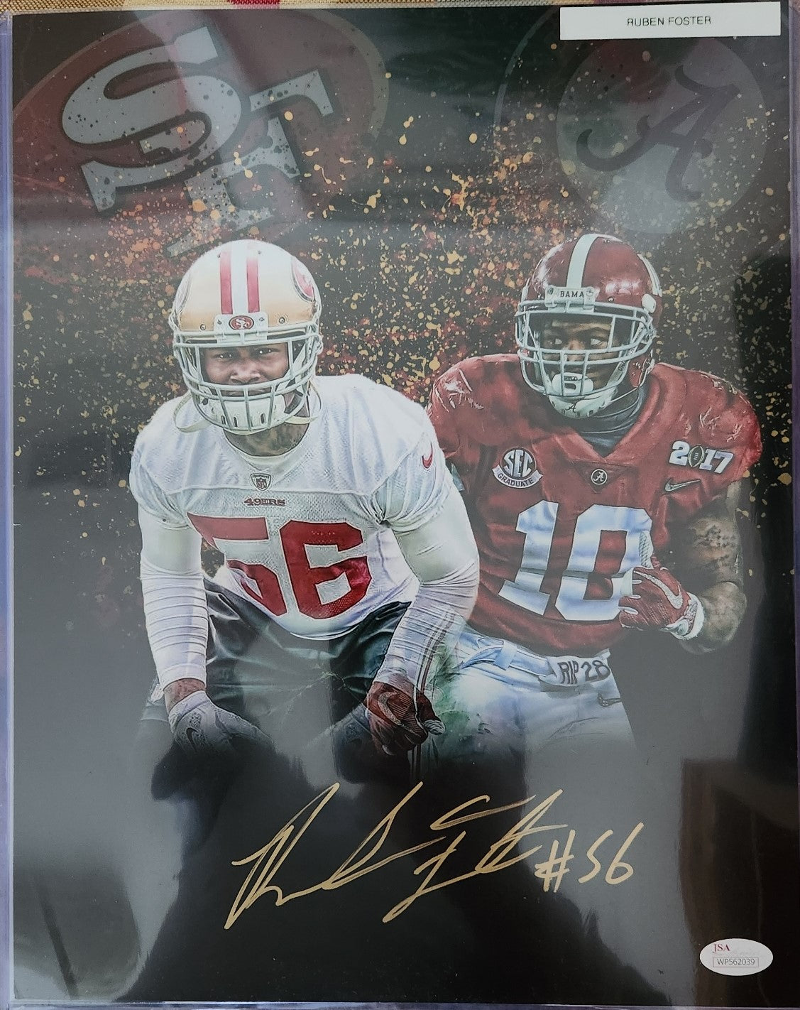 Autographed - Ruben Foster - JSA Certified