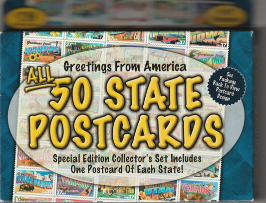Unopened Premium Postcard set (50) - Greetings From America