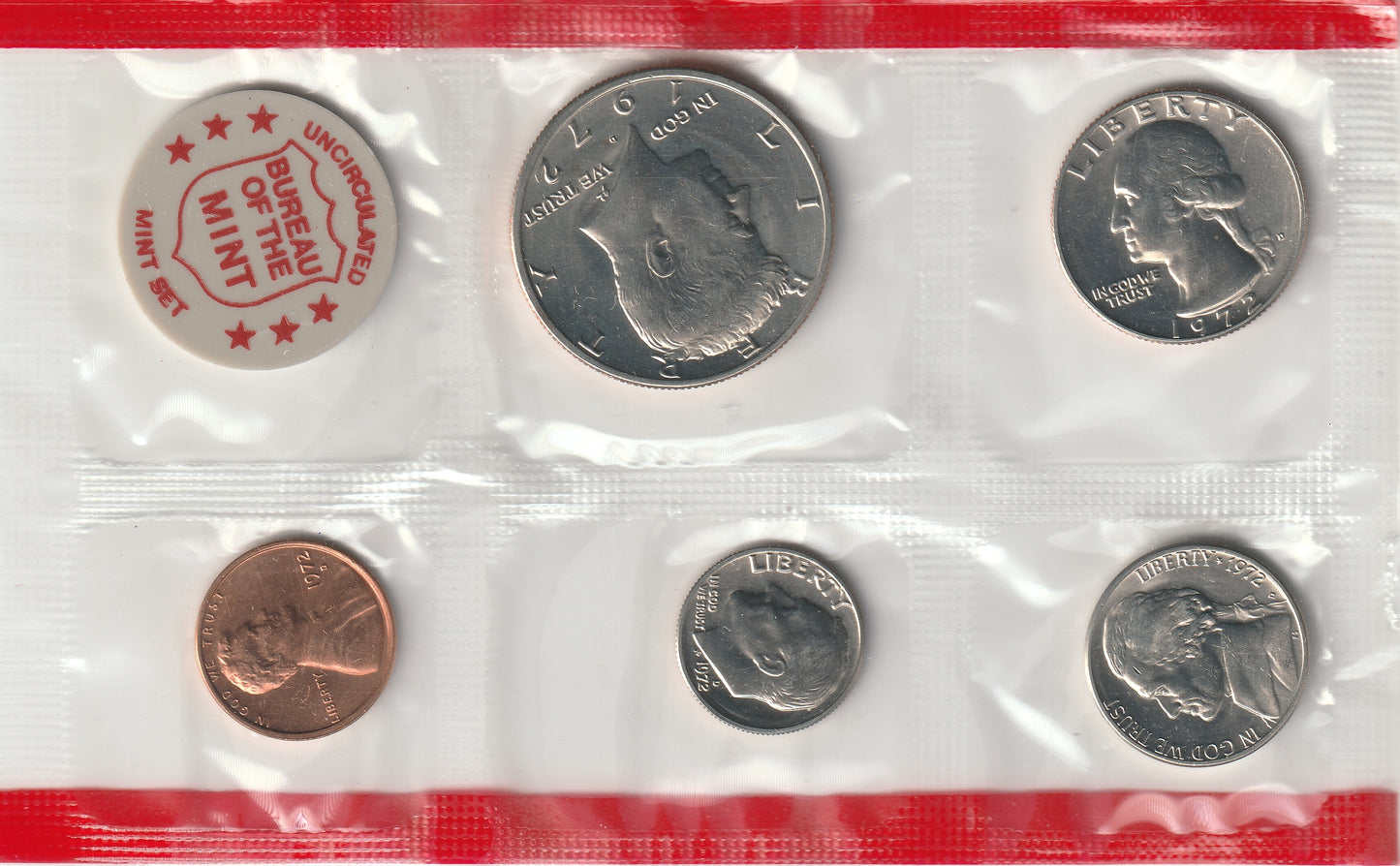 1972 United States Mint Uncirculated Coin Set