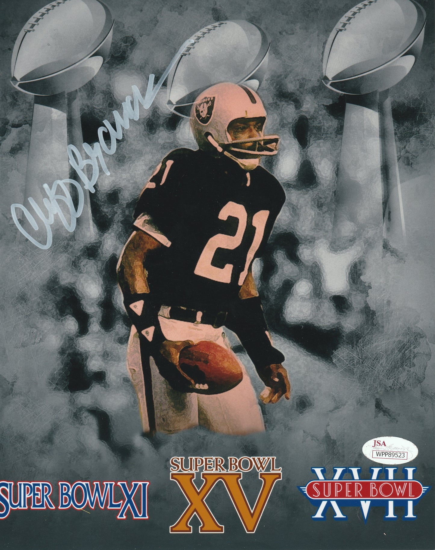 Autographed - Cliff Branch - JSA COA