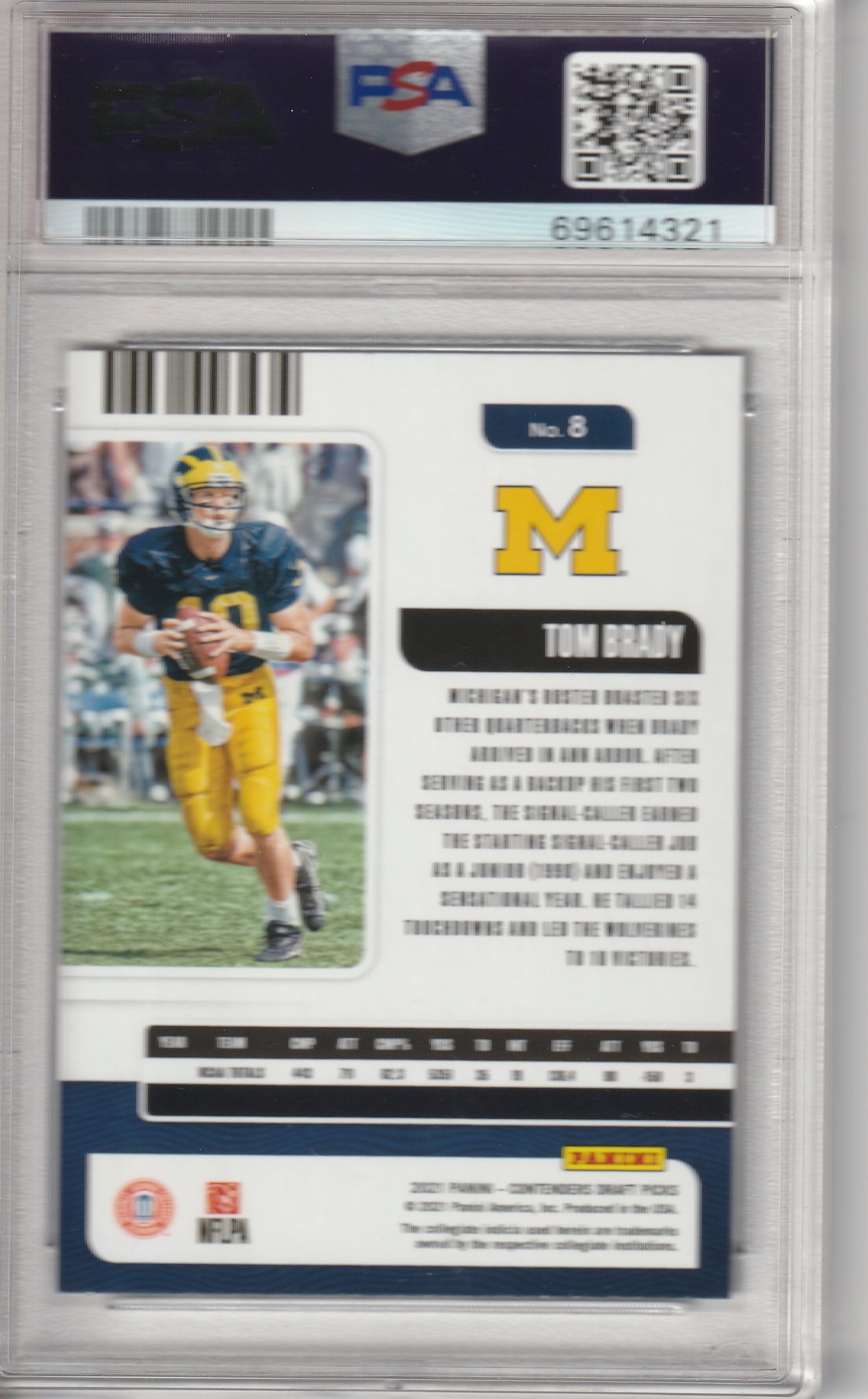 2021 Panini Contenders DP - Tom Brady - PSA Mint 9