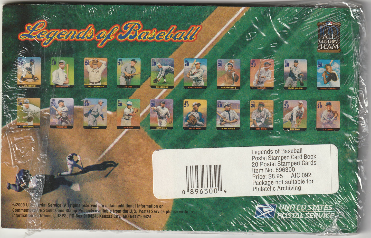 Unopened Premium Stamped Cards (20) - Legends of Baseball