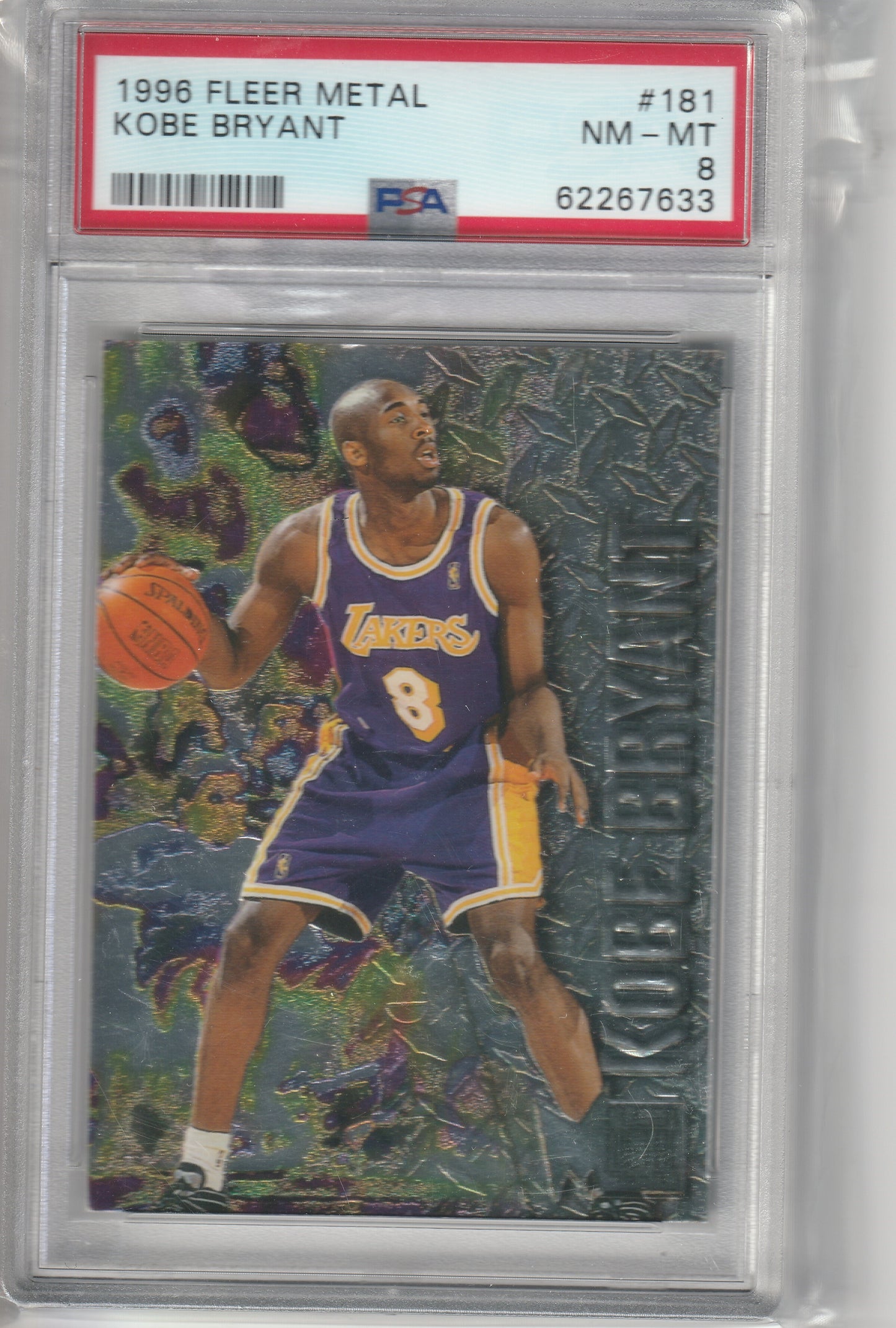 1996 Fleer Metal - Kobe Bryant - PSA NM-MT 8