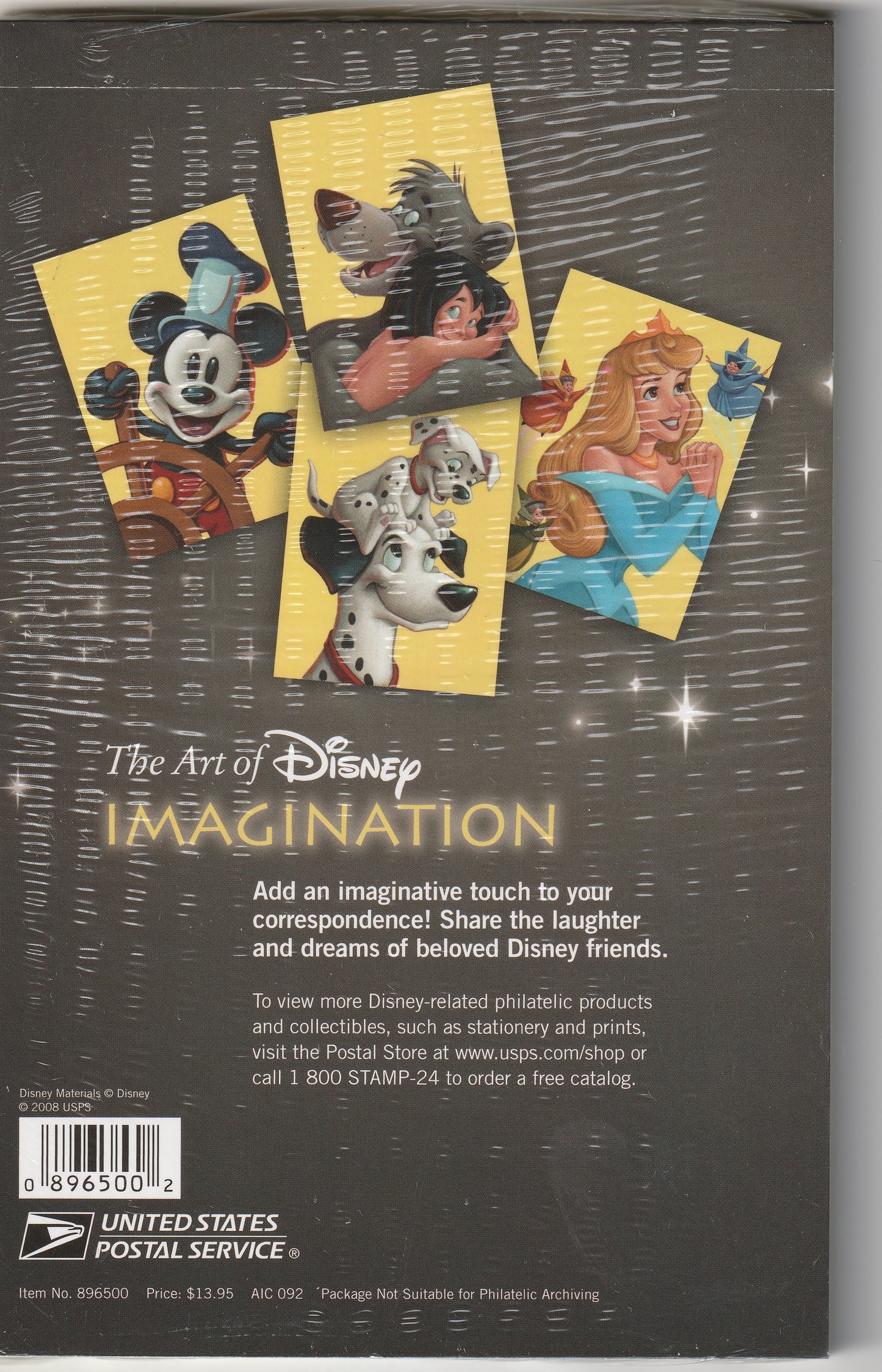 Unopened Premium Stamped Cards (20) - Disney Imagination