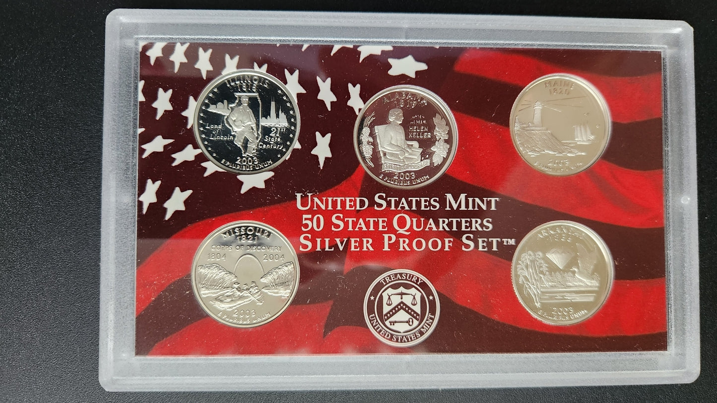 2003 United States Mint Silver Proof Set