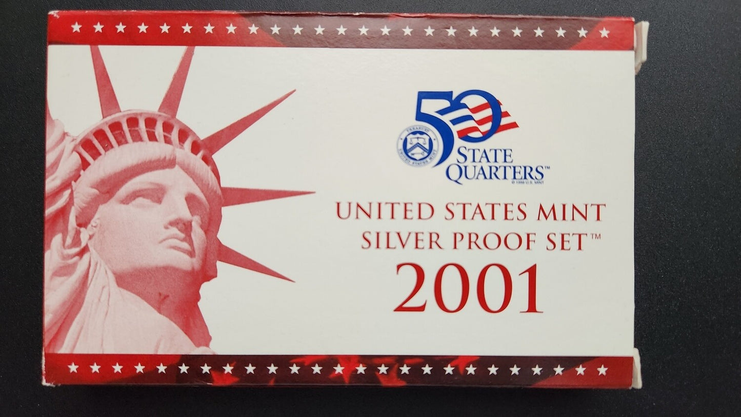 2001 United States Mint Silver Proof Set