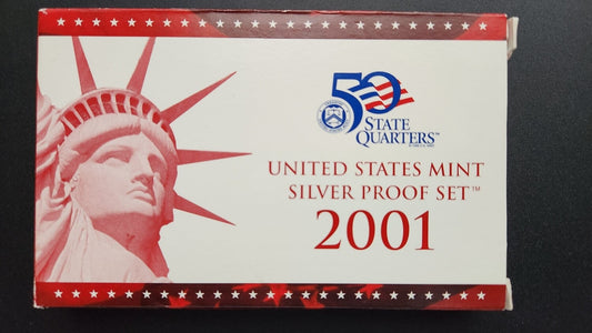 2001 United States Mint Silver Proof Set