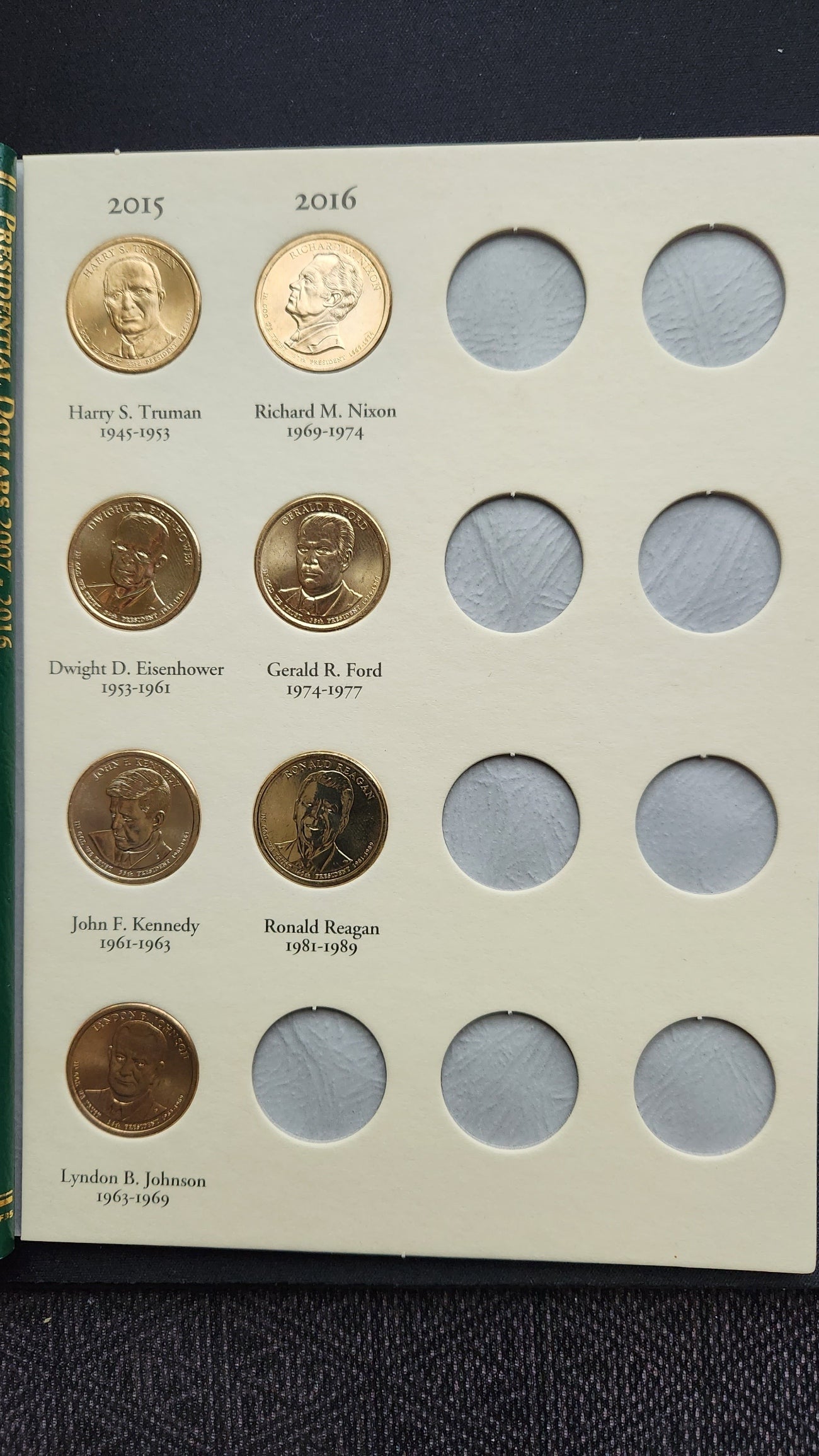 Presidential Dollars - 2007 - 2016