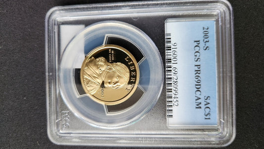 2003-S Sacagawea One Dollar - PCGS PR69DCAM