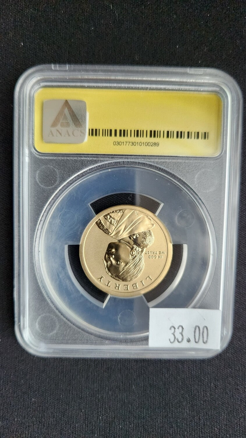 2015-W Sacagawea One Dollar - ANACS EU70