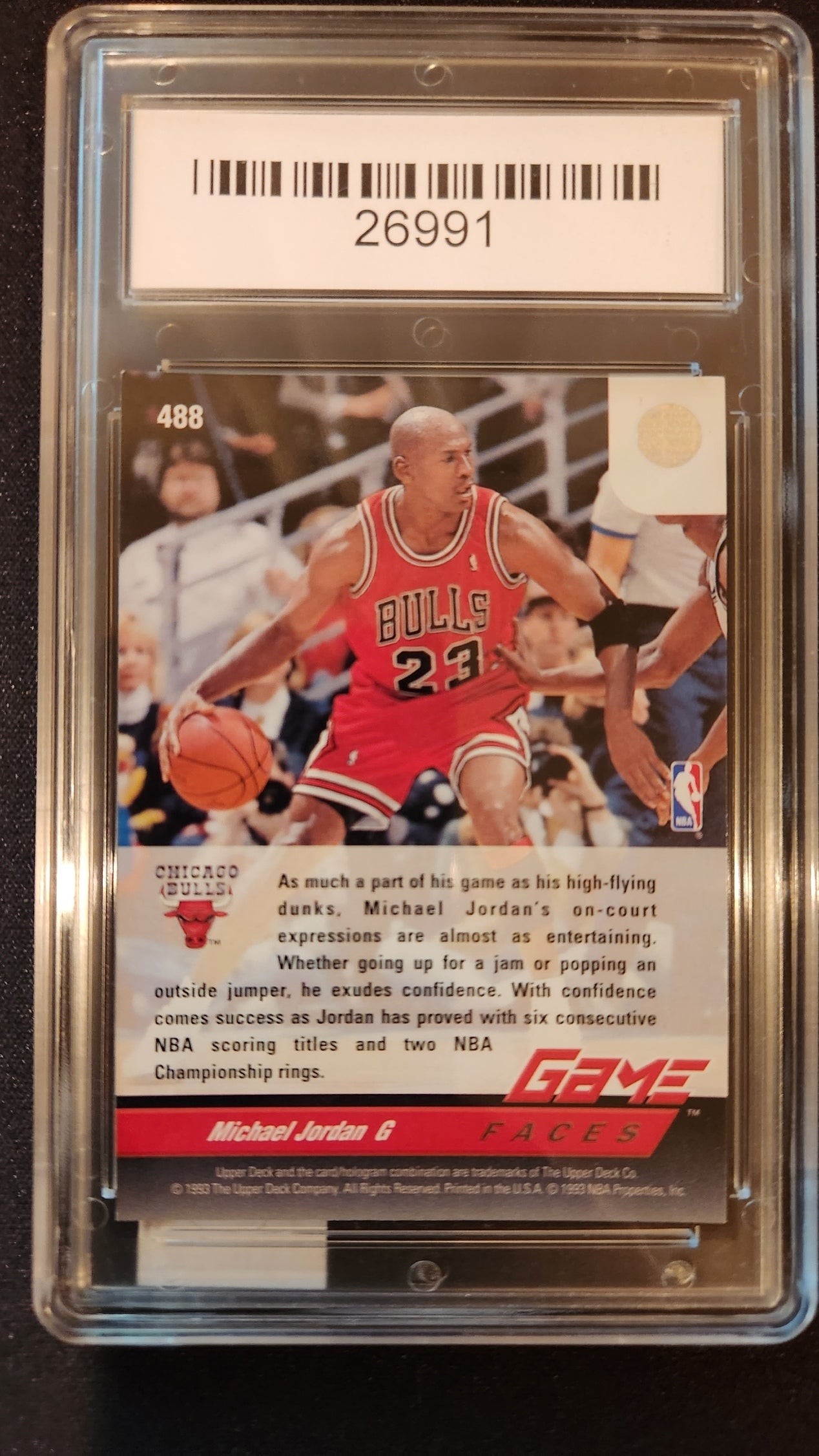 Upper Deck - Michael Jordan Game Faces - SGS MINT 9