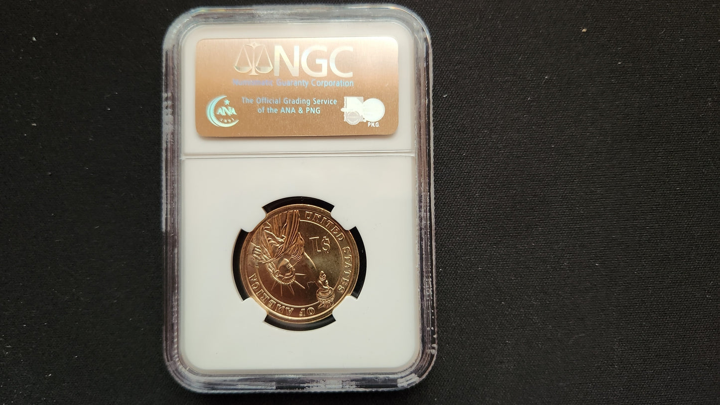 2007-D - Thomas Jefferson One Dollar - NGC MS 65