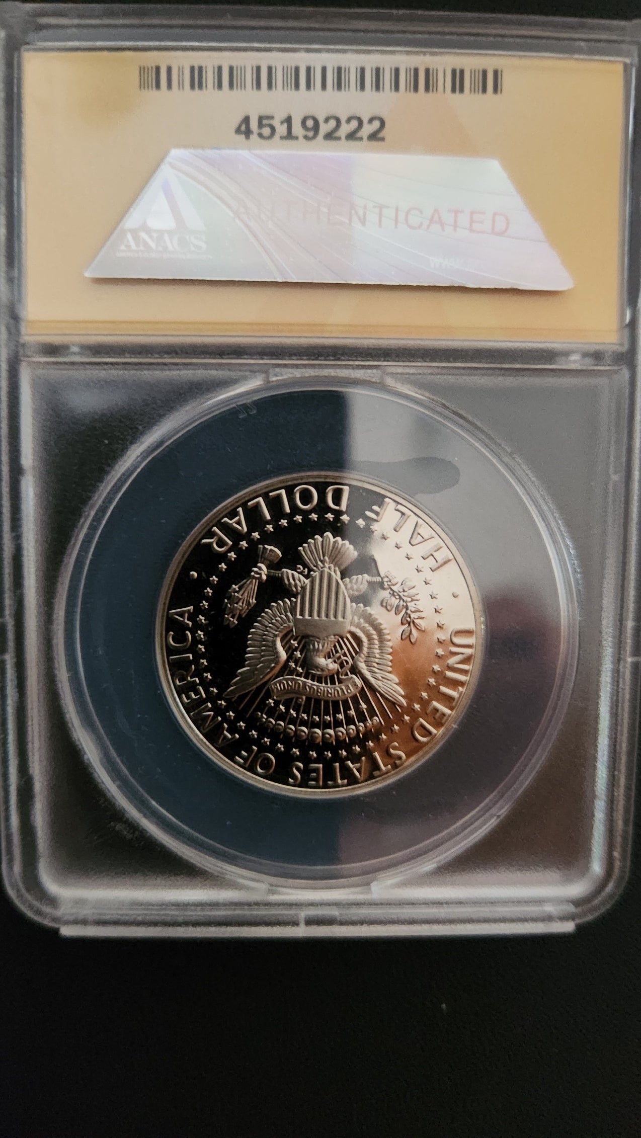 1990-S Proof - Kennedy Half Dollar - ANACS PF 69 DCAM