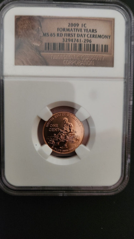 2009 1C - Formative Years - ANACS MS 65 RD - First Day Ceremony