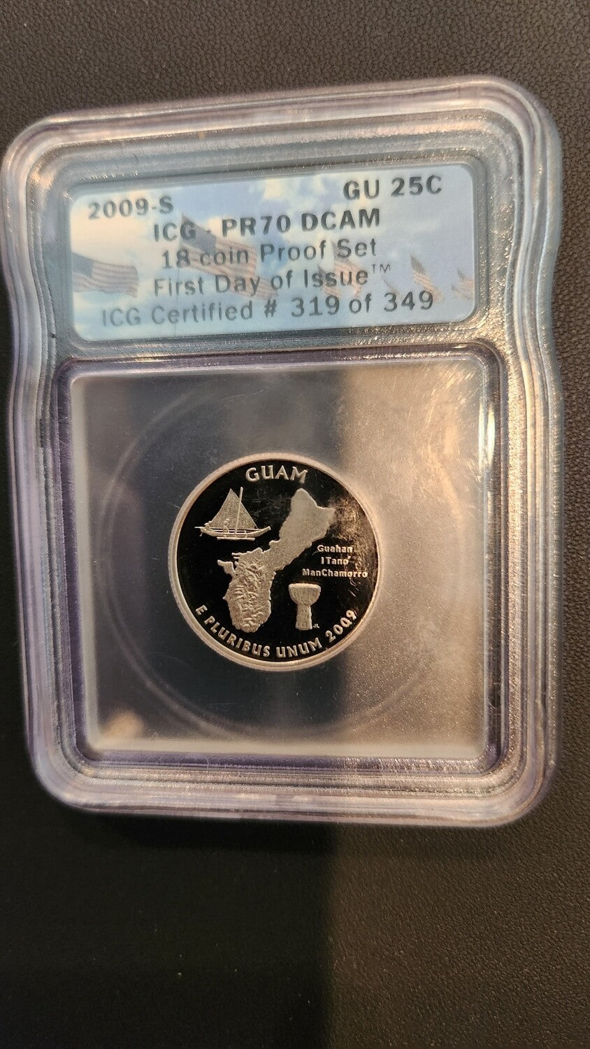 2009-S -Guam Quarter Proof - ICG PR70 DCAM