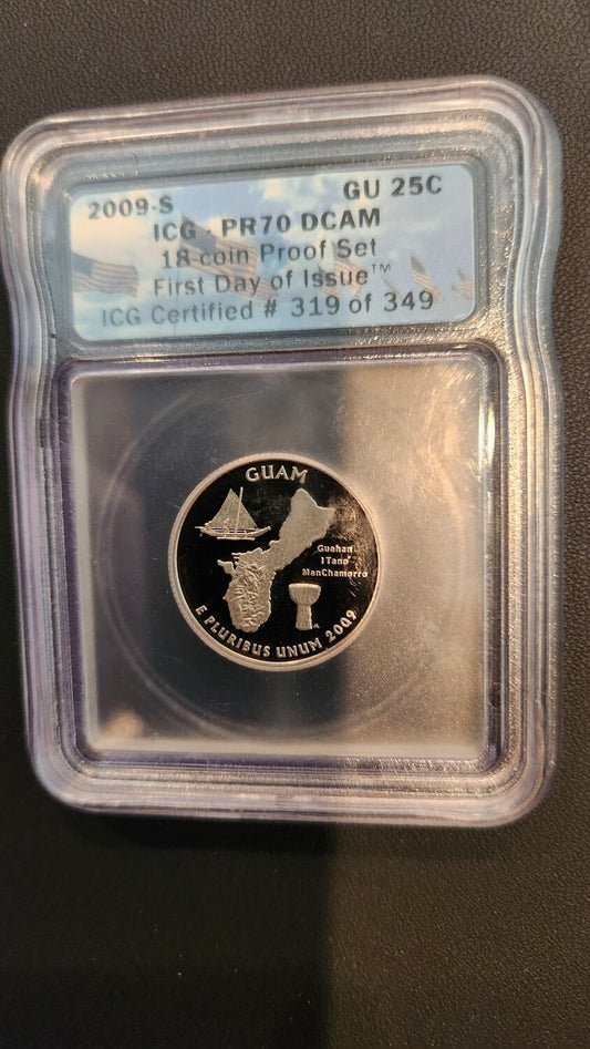 2009-S -Guam Quarter Proof - ICG PR70 DCAM