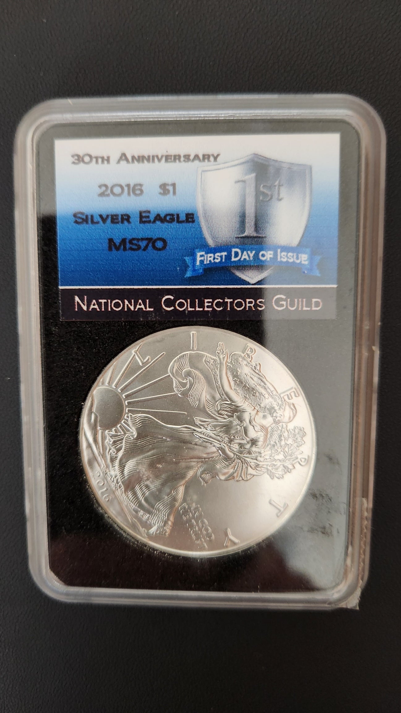 2016 Silver Eagle - 30th Anniversary - NCG MS70