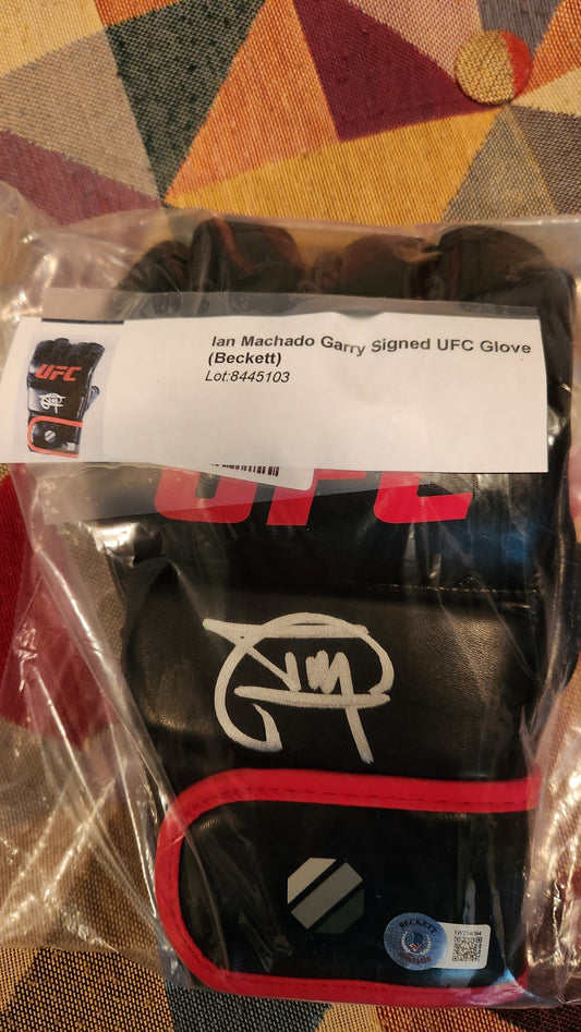 Ian Machado Garry Signed UFC Glove (Beckett)