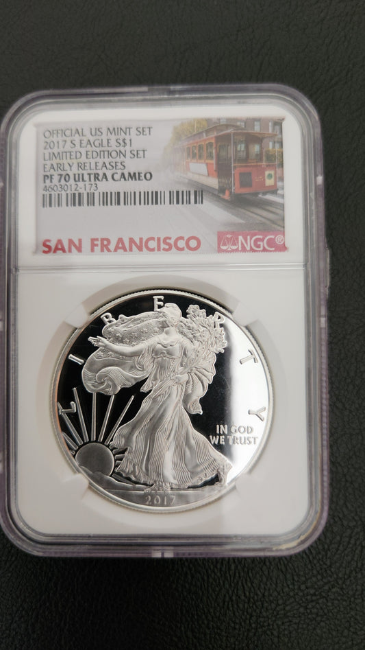 2017-S Silver Eagle - NGC PF 70 Ultra Cameo