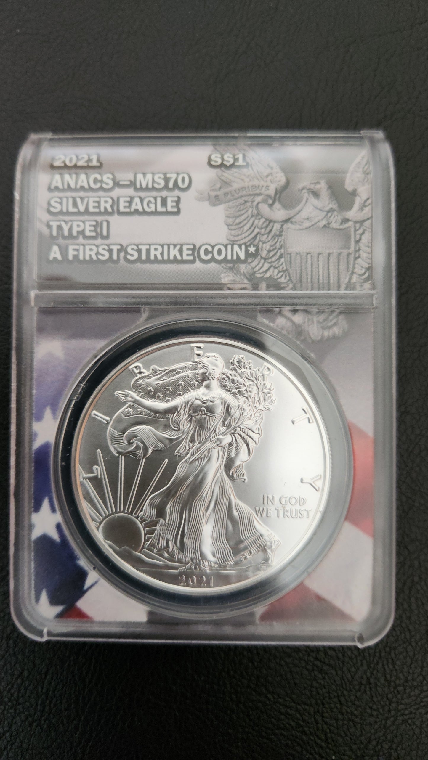 2021 S Silver Eagle - Type I - ANACS MS70