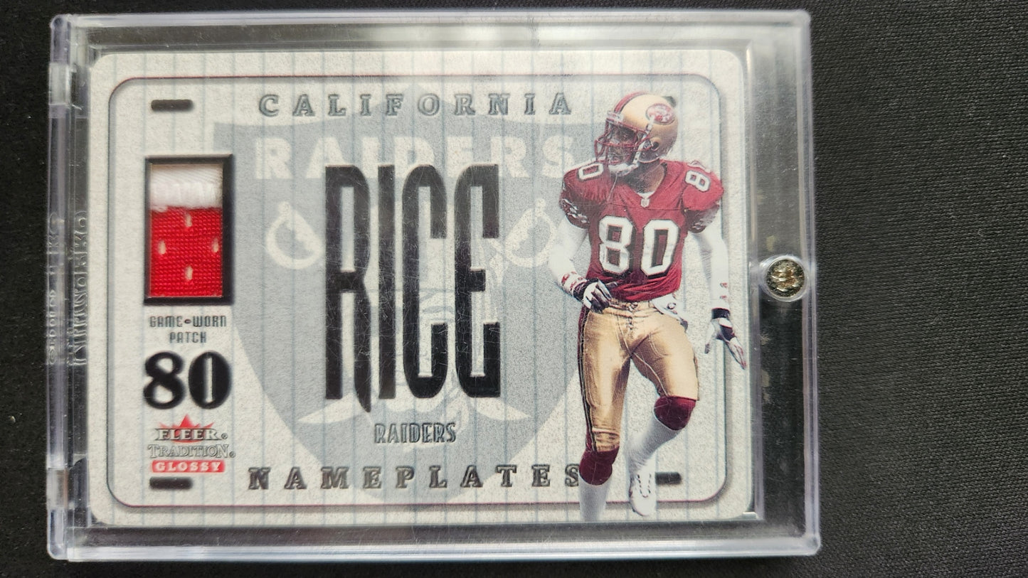 Fleer Tradition - Jerry Rice - Game-Worn Patch