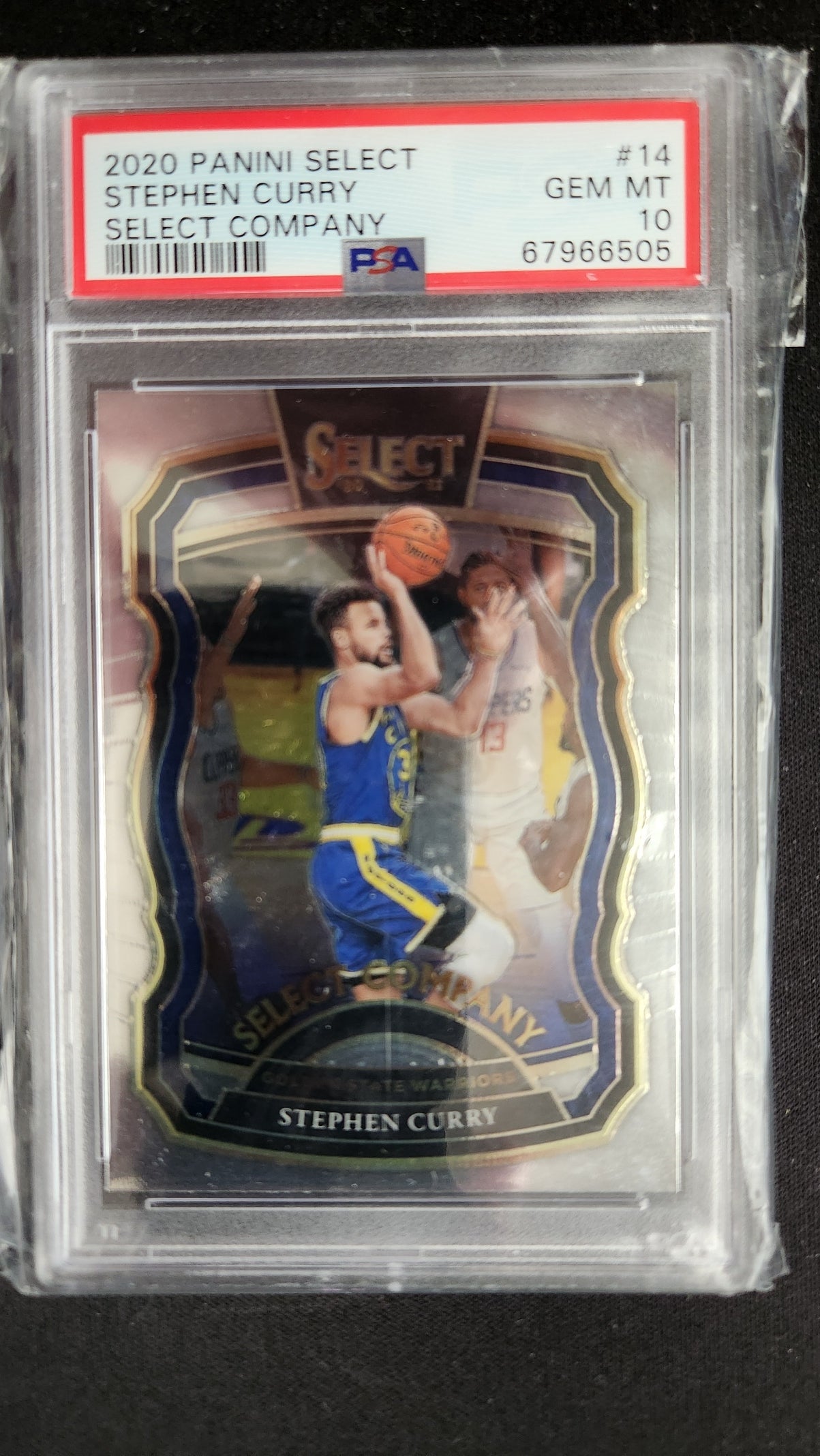 2020 Panini Select - Stephen Curry - Select Company #14 - PSA GEM MT 10