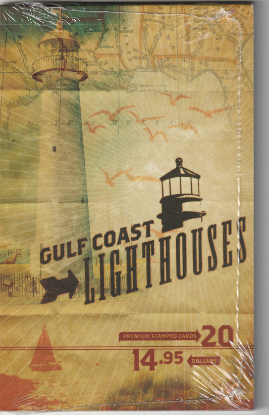 Unopened Premium Stamped Cards (20) - Gulf Coast Lighthouses