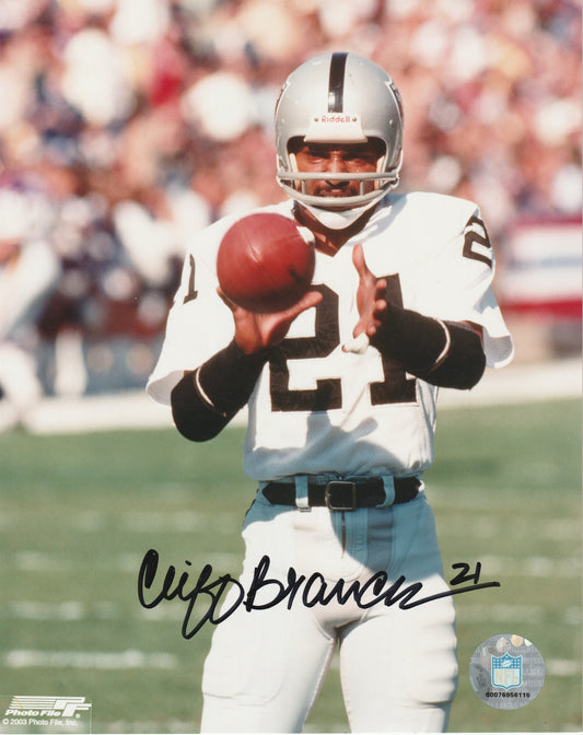 Autographed - Cliff Branch - Official NFL