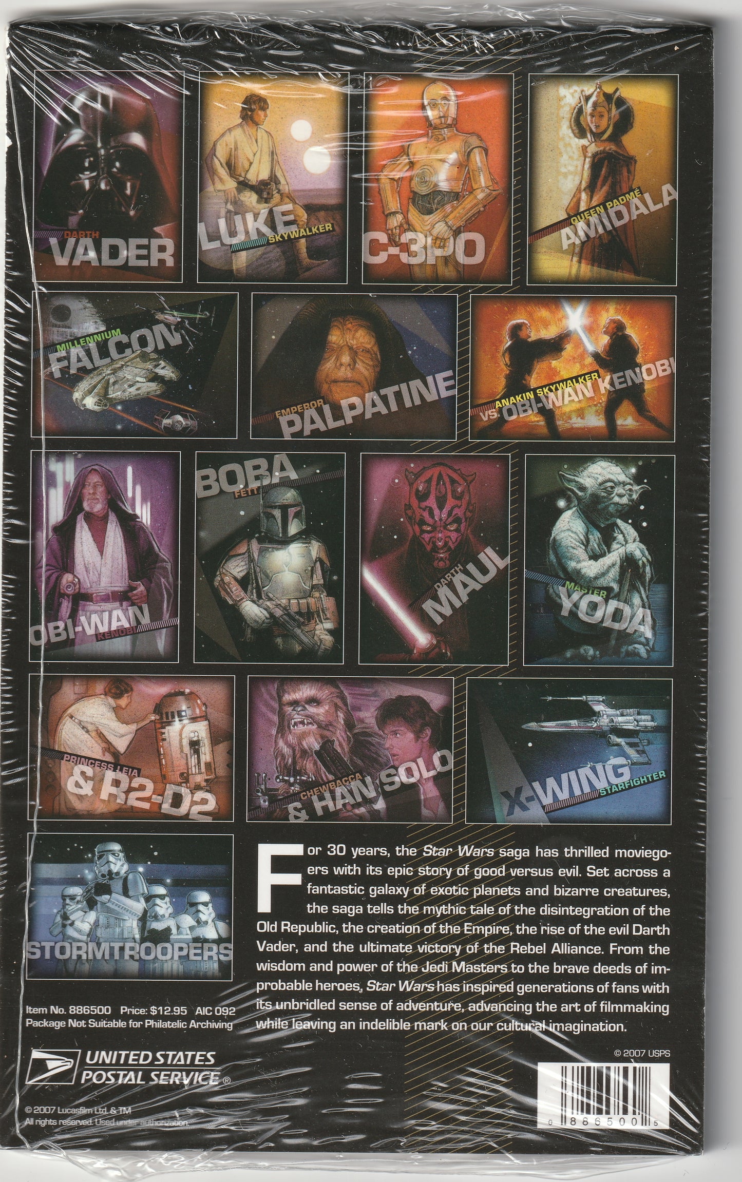 Unopened Premium Stamped Cards (15) - Star Wars