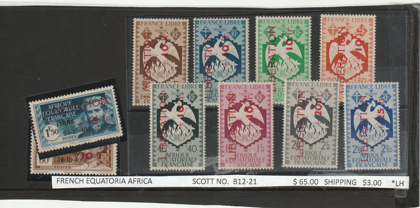 French Equatoria Africa Postage Stamps - *LH Condition