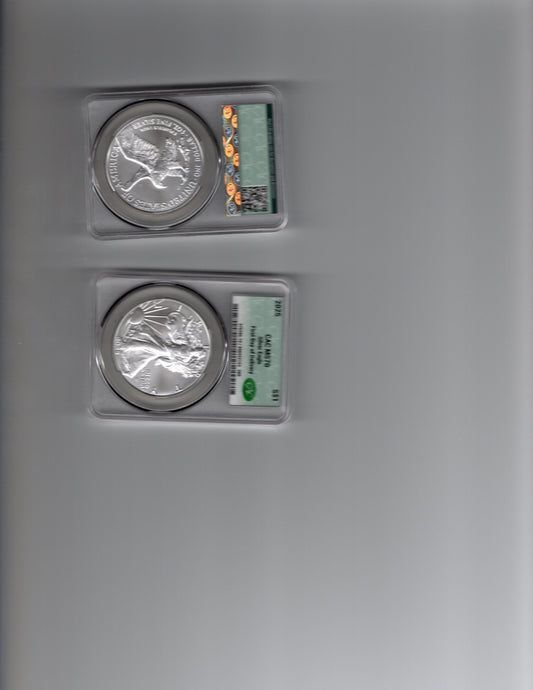 2025 W silver eagle - CAC MS70