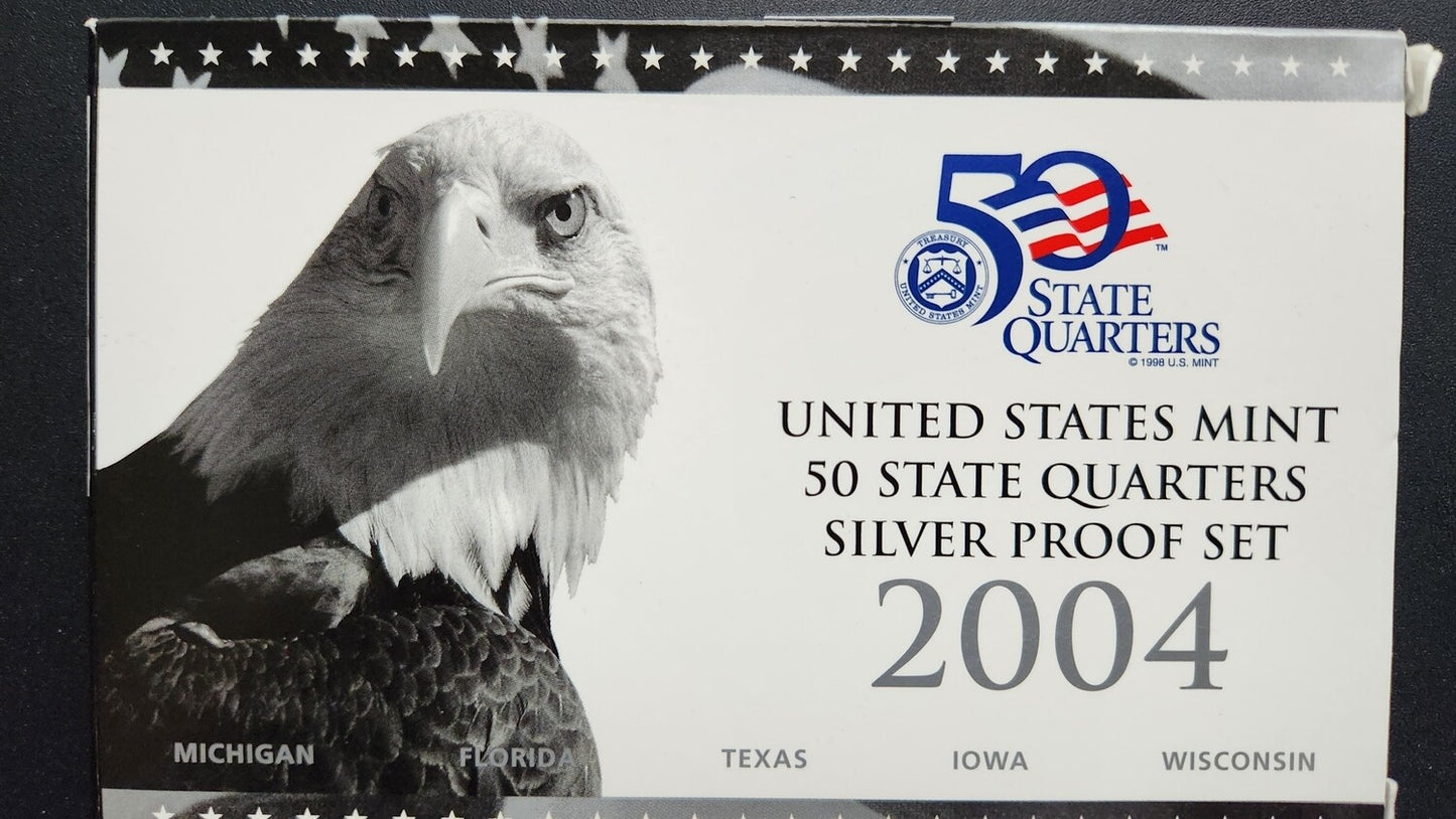2004 United States Mint - 50 State Quarters Silver Proof Set