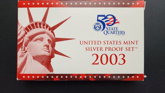 2003 United States Mint Silver Proof Set