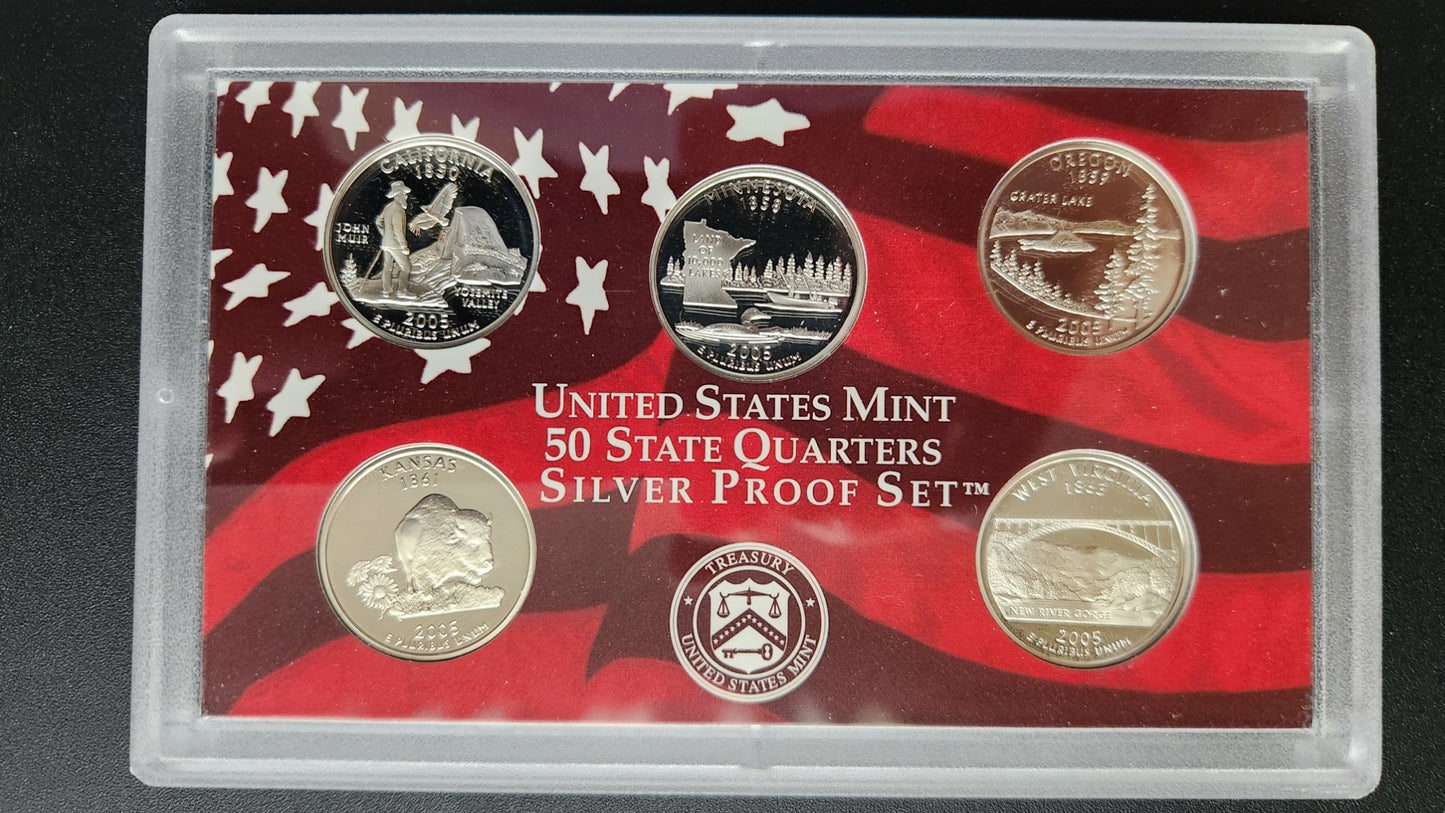 2005 United States Mint Silver Proof Set