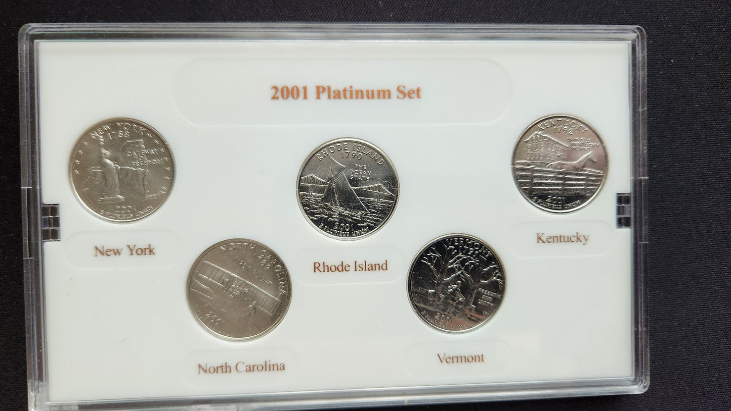 2001 Platinum Edition - State Quarter Collection