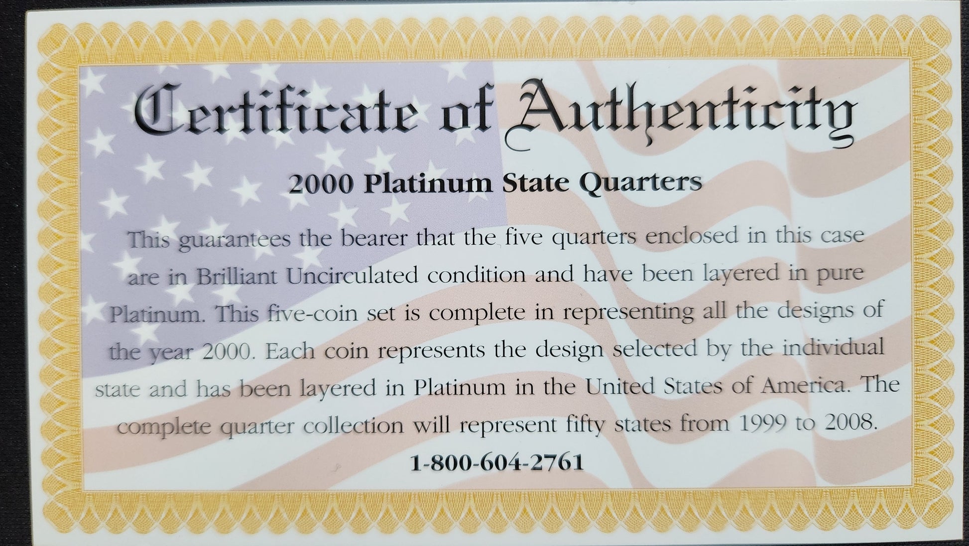 2000 Platinum Edition - State Quarter Collection