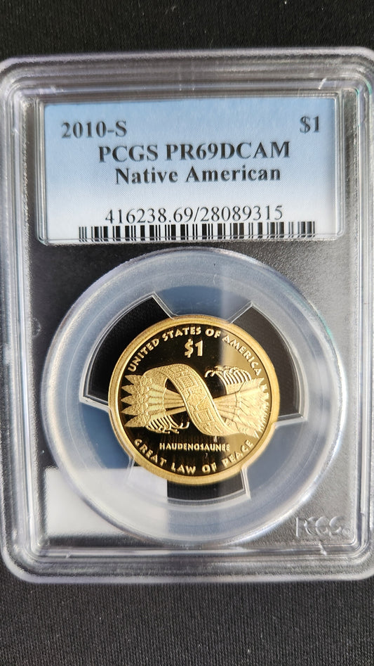 2010-S Sacagawea One Dollar - PCGS PR69DCAM