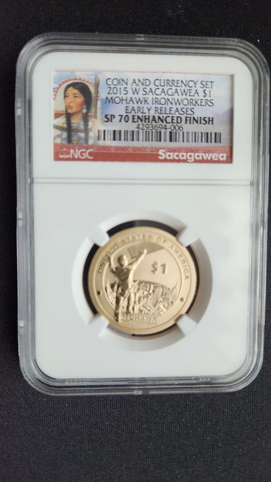 2015-W Sacagawea One Dollar - SP70 Enhanced Finish