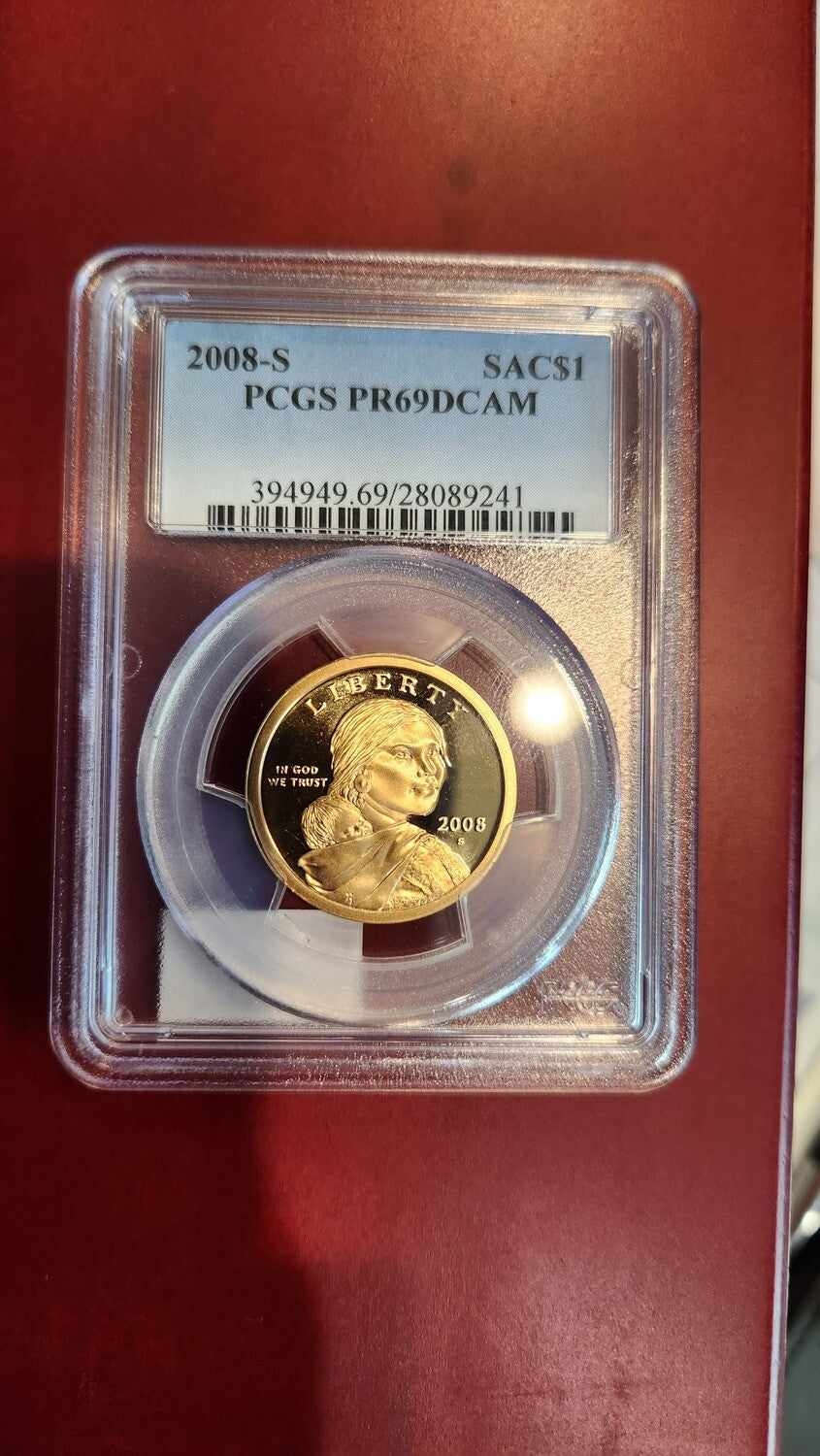2008-S Sacagawea One Dollar - PCGS PR69DCAM