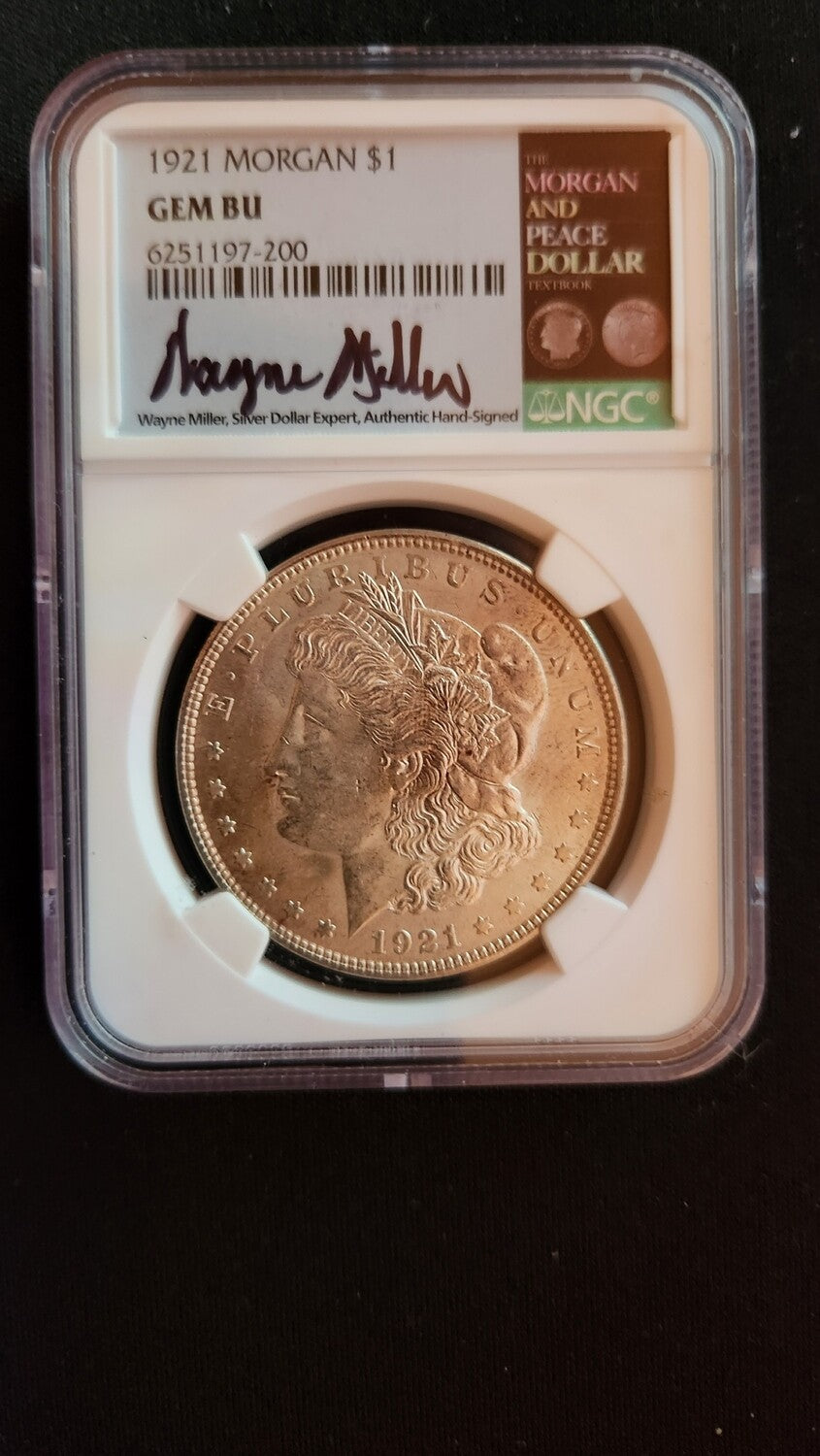 1921 - Morgan And Peace Dollar - NGC GEM BU