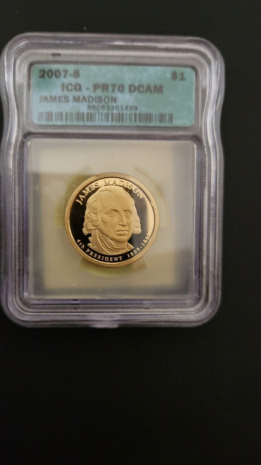 2007-S James Madison One Dollar - ICQ - PR70 DCAM