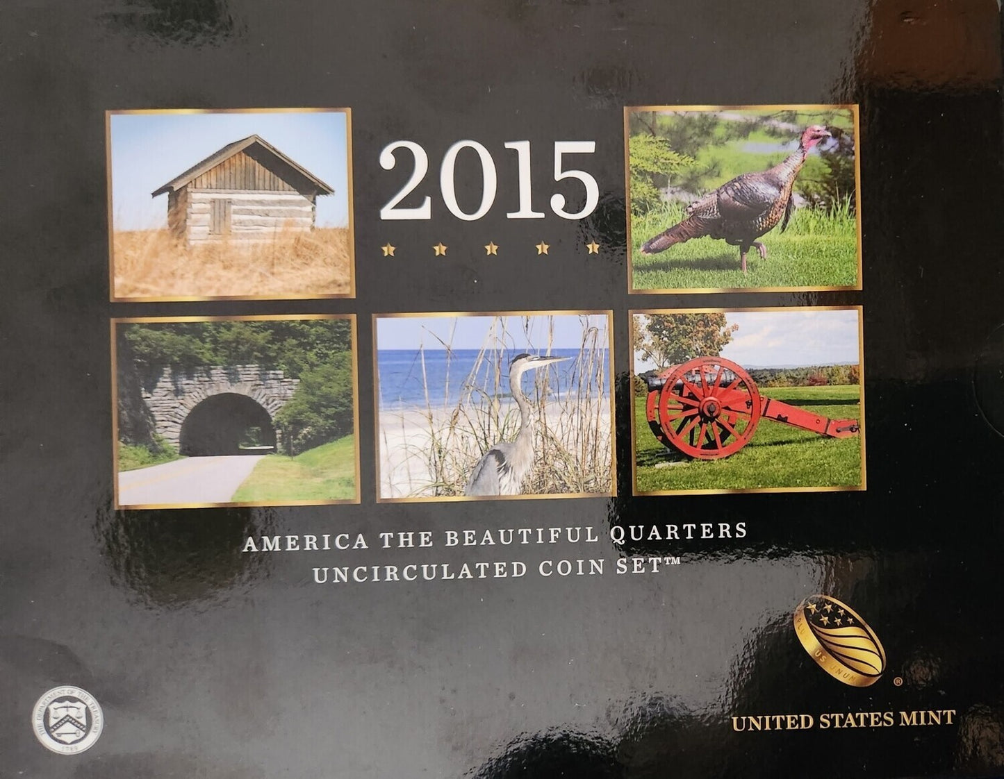 2015 - America The Beautiful Quarters - Uncirculated Coin Set